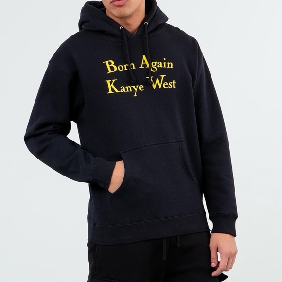 hot new chinatown market “no cussin” kanye west born again hoodie